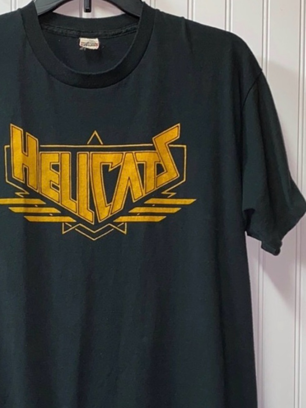 80s 1982 Hellcats NY New York Heavy Metal Band Concert Shirt XL Vintage